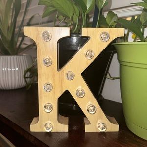 Decor Letter K, light